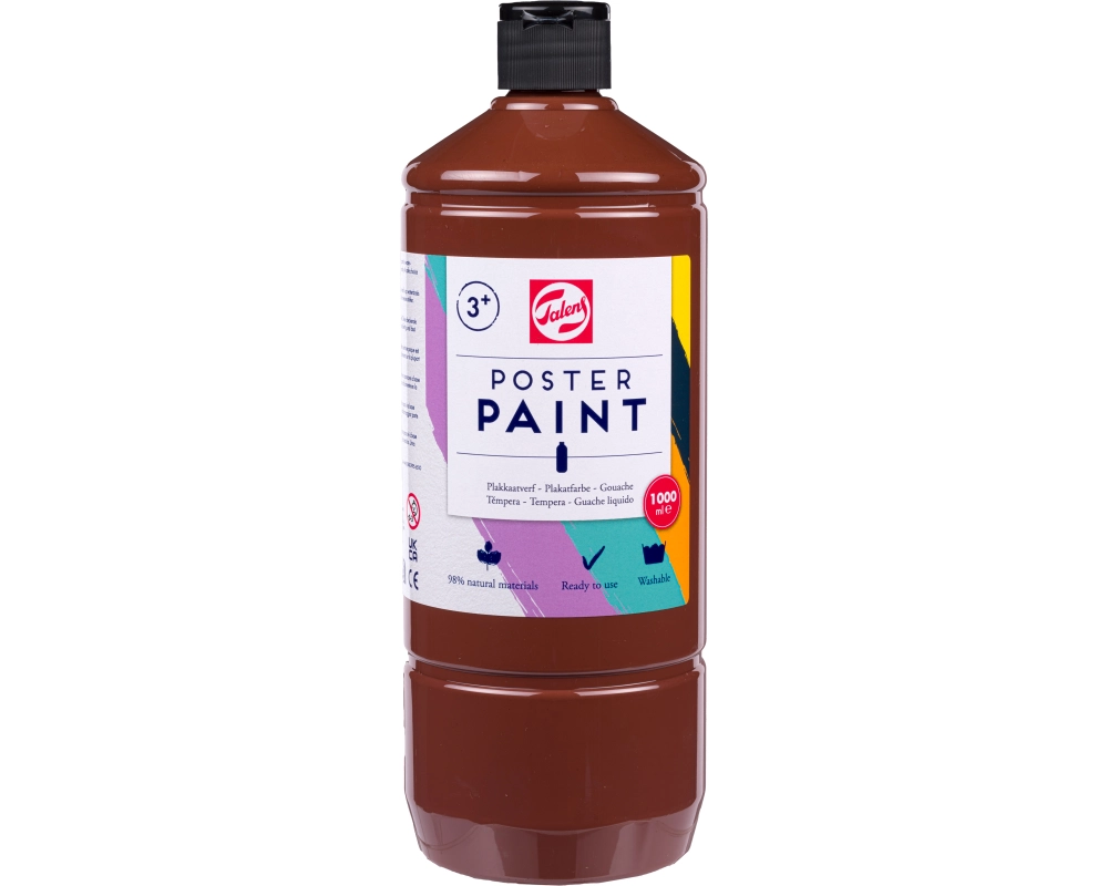 TALENS Plakatfarbe 1000ml 36714001 braun