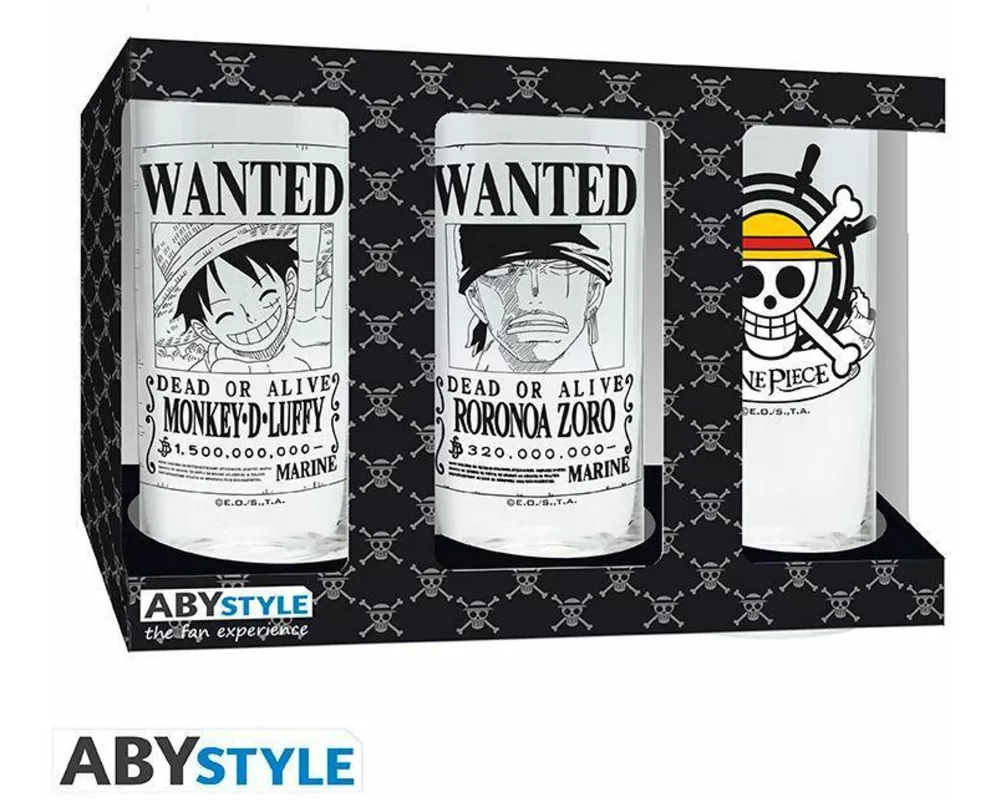 ONE PIECE - 3 glass set