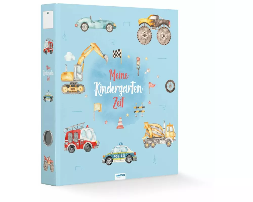 Trötsch Ordner Kindergarten Fahrzeuge Sammelordner Hefter A4 Motivordner