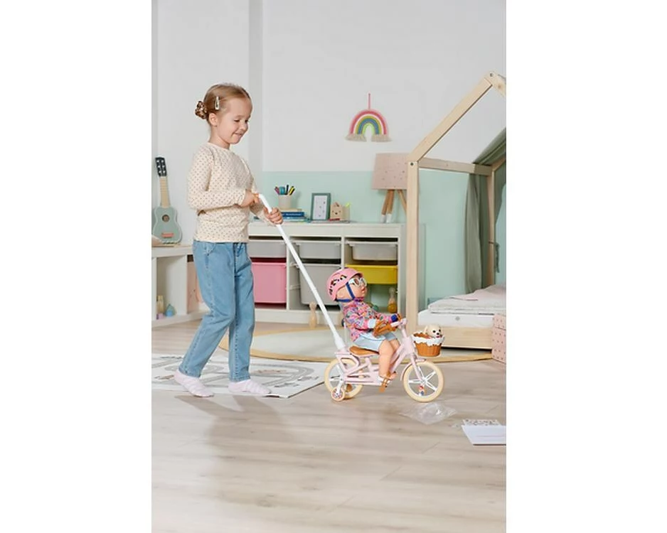 Baby Born Fahrrad mit Welpen Lucky und Stützrädern