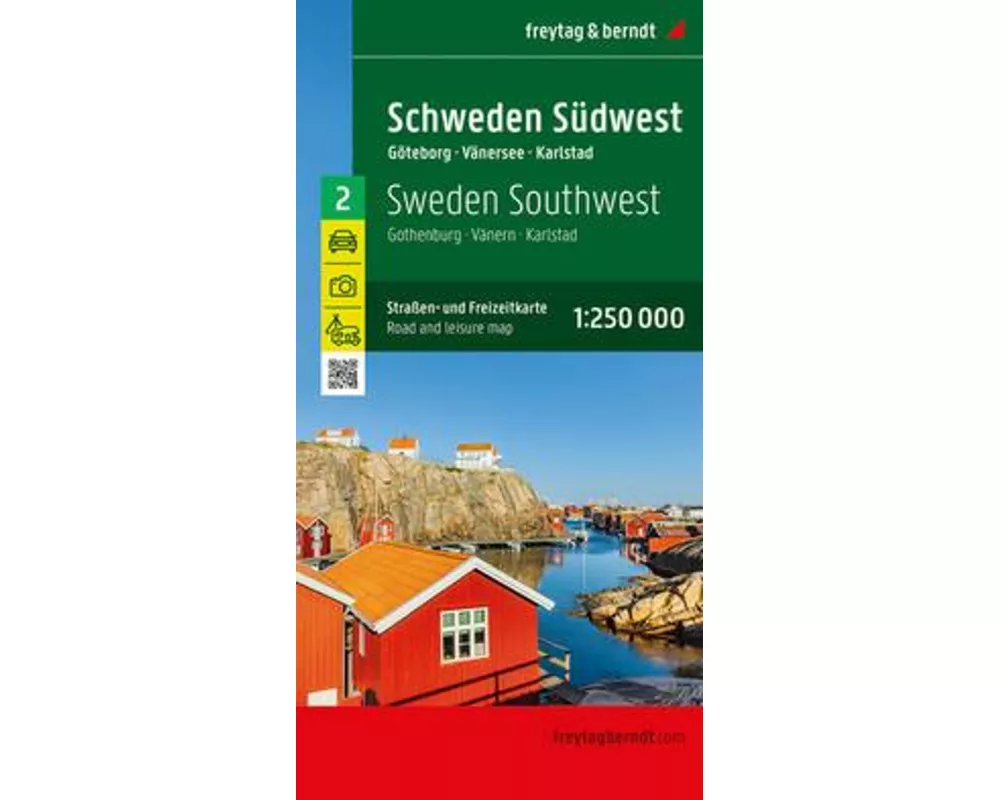 Schweden Südwest, Straßen- und Freizeitkarte 1:250.000, freytag & berndt