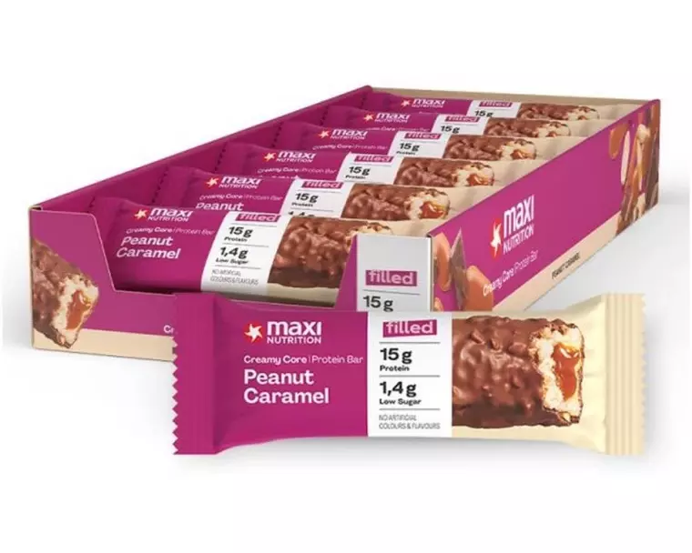 Maxi Nutrition Riegel Creamy Core Caramel/Erdnuss