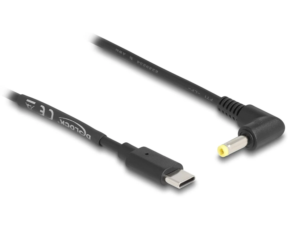 Delock USB-Stromkabel Hohlstecker 4.0/1.7 mm USB-C - Spezial 1.5 m