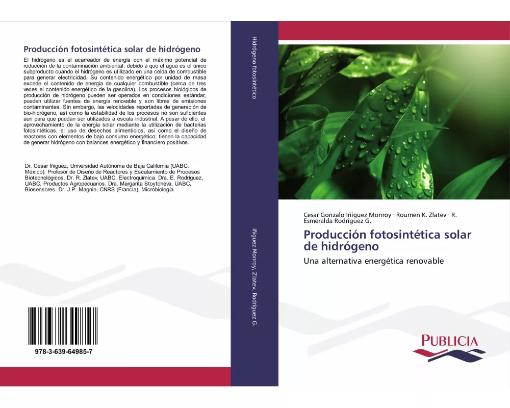 Producción fotosintética solar de hidrógeno