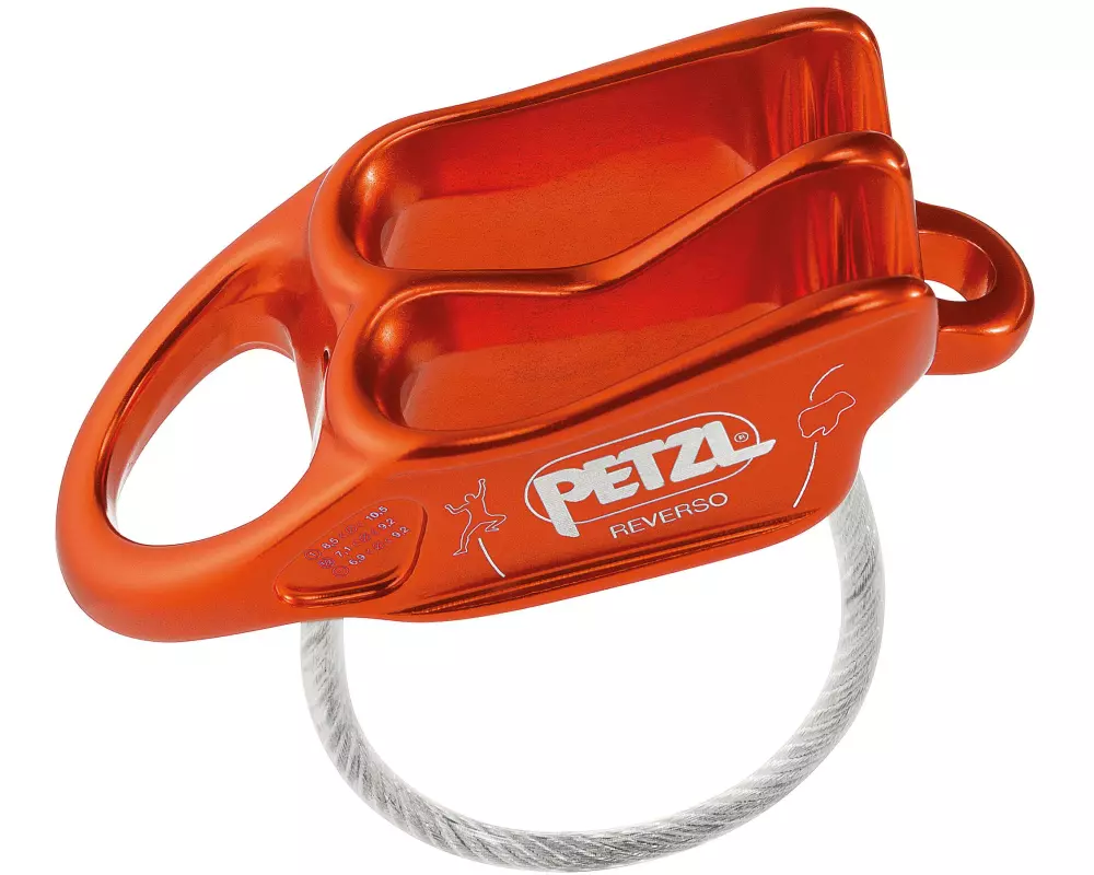Petzl Abseilgerät Reverso, Rot/Orange