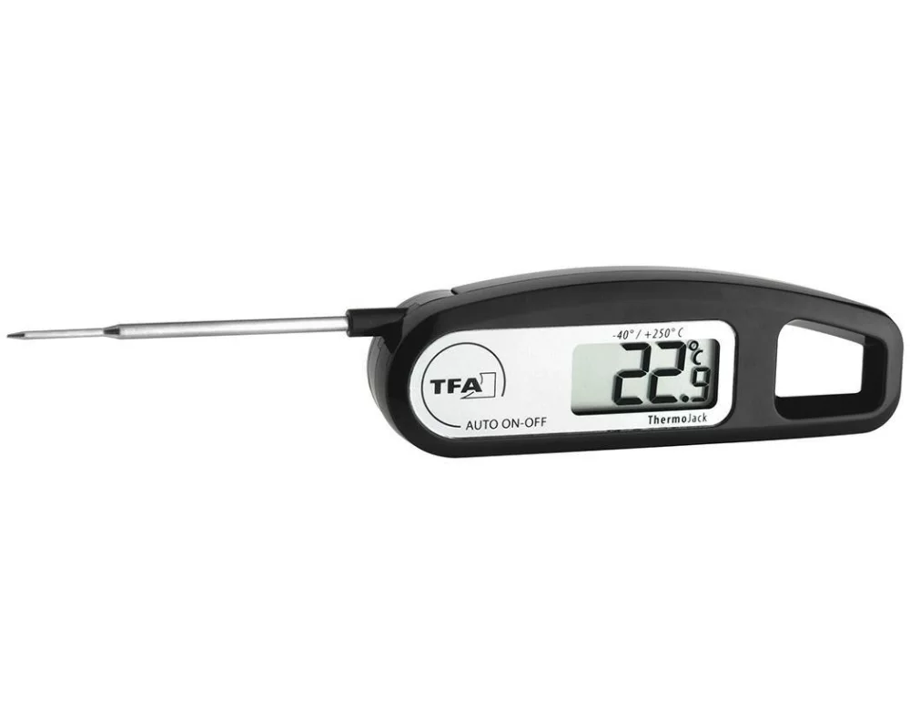 TFA Dostmann Einstichthermometer THERMO JACK, Schwarz