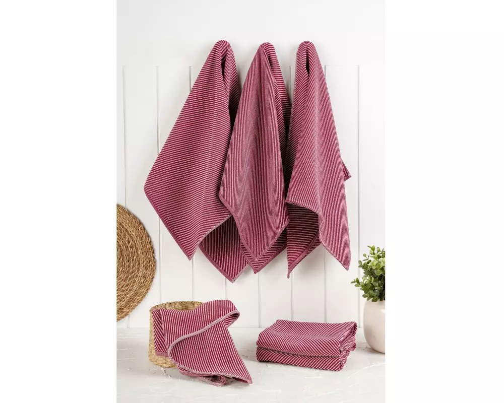 Hermia Geschirrtuch-Set Eloise 6er-Set Fuchsia
