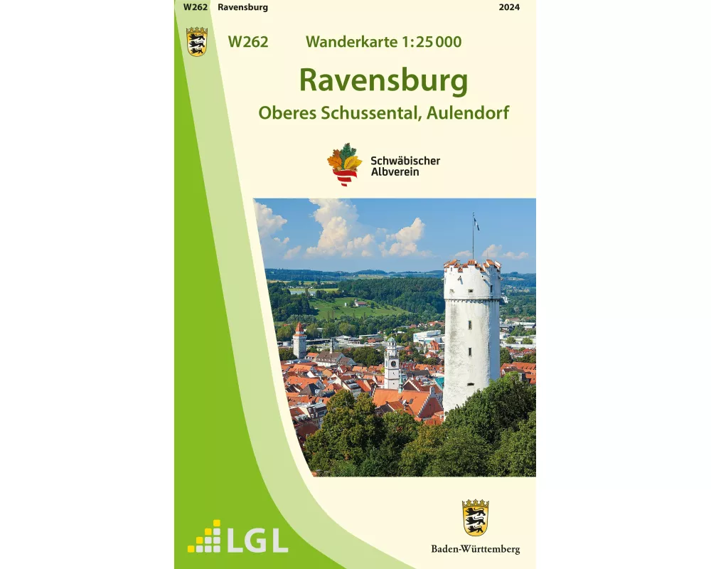 W262 Wanderkarte 1:25 000 Ravensburg