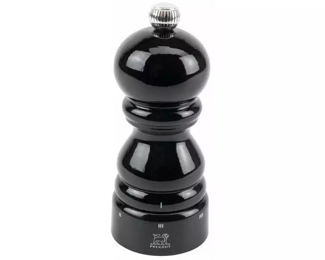 Peugeot Salzmühle Paris 12 cm, Schwarz glanz