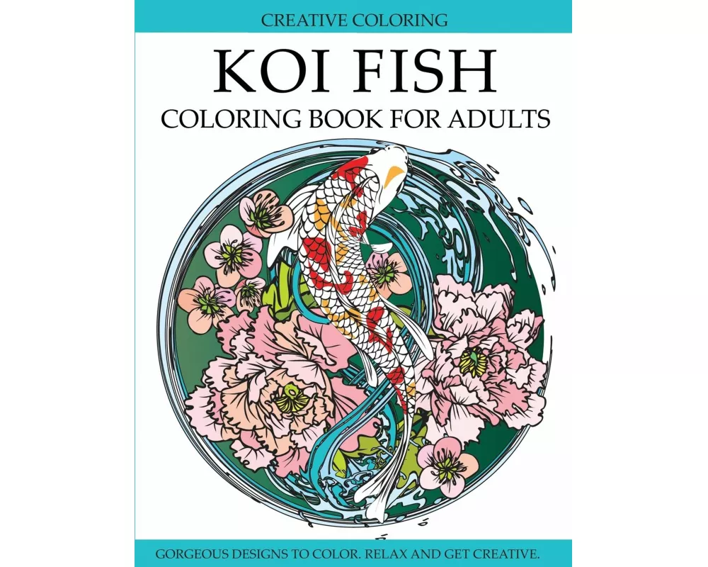 Koi Fish Coloring Book for Adults