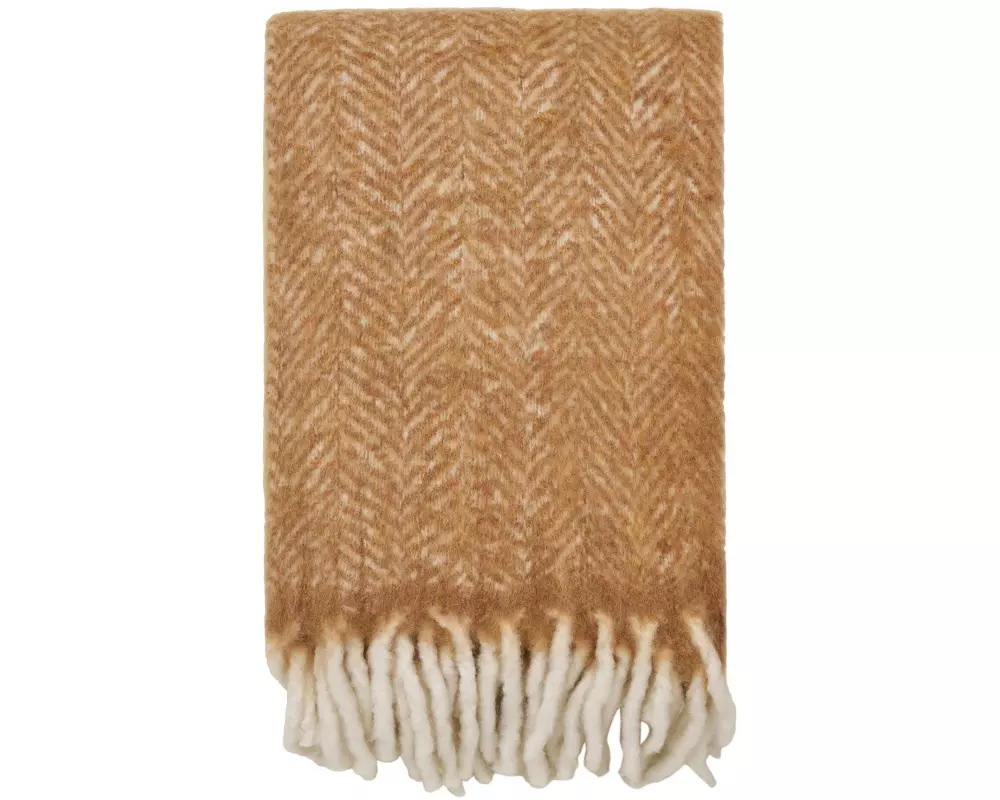 House Nordic Decke Carmel Plaid 130 x 160 cm, Braun