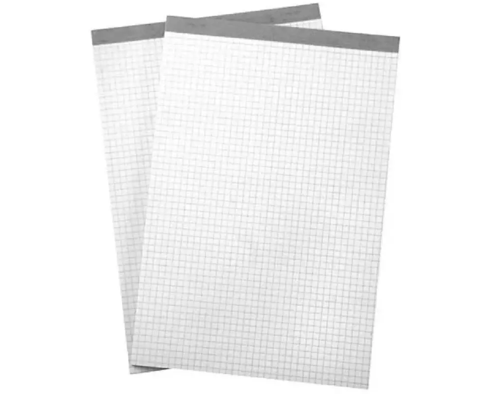 Büroline Notizblock A7, 4 mm kariert, 4 Stück