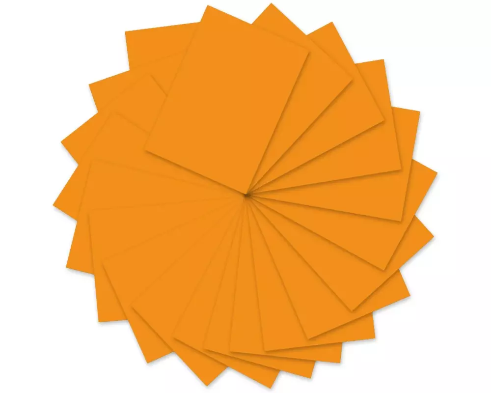 URSUS Tonzeichenpapier A4, 130 g/m², 100 Blatt, Goldgelb