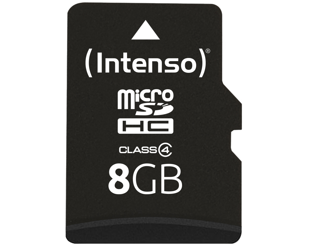 INTENSO micro SDHC Card Class 4 8GB 3403460 incl. SD Adapter