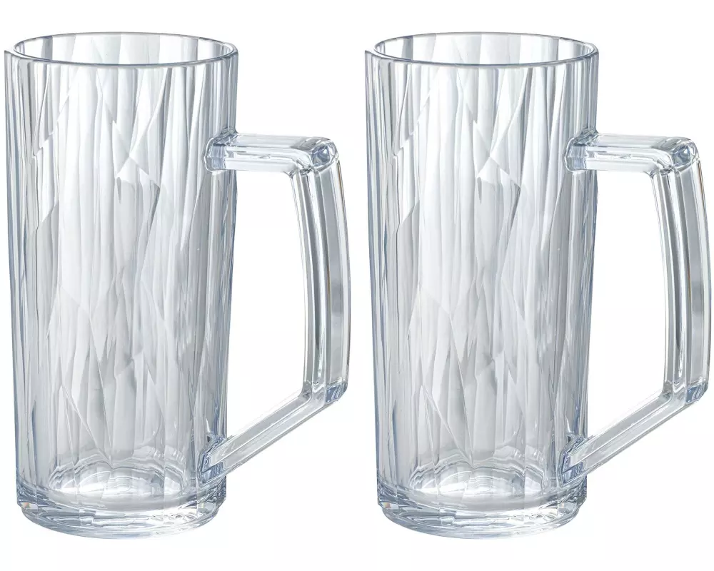 Koziol Bierglas Club No. 25 300 ml, 2 Stück, Transparent