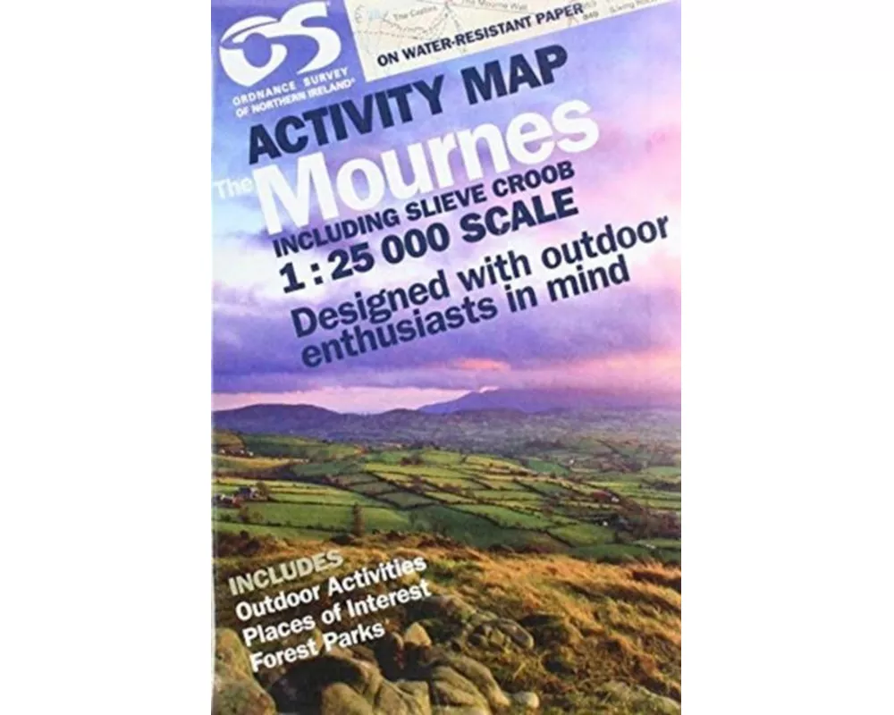 OSNI 1:25000 Mournes Activity Including Slieve Croob