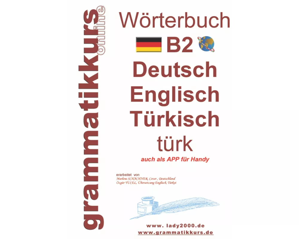 Wörterbuch B2 Deutsch - Englisch - Türkisch