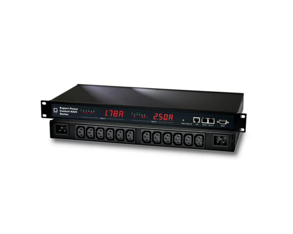 GUDE 8226-1 EPC NET IP-Fernschaltsteckdose, 2x 6fach, Strommessung am Einzelport