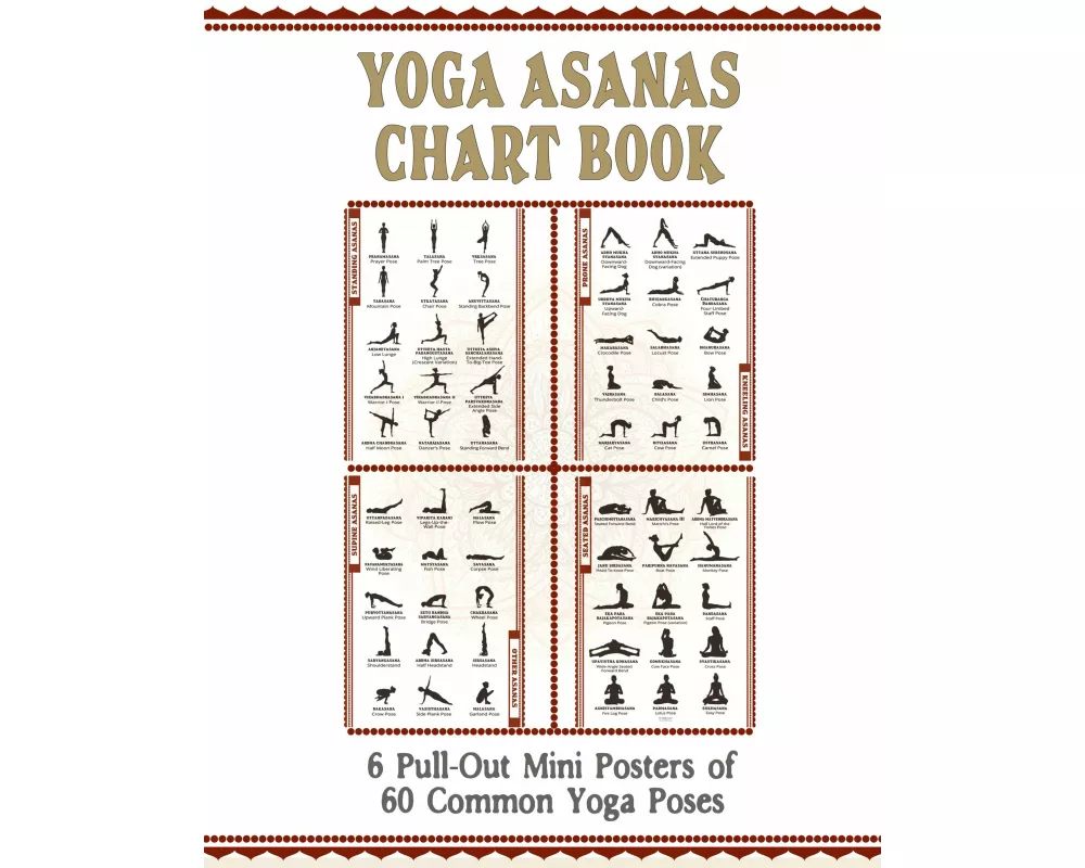 Yoga Asanas Chart Book