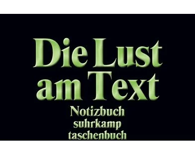 Notizbuch »Die Lust am Text«