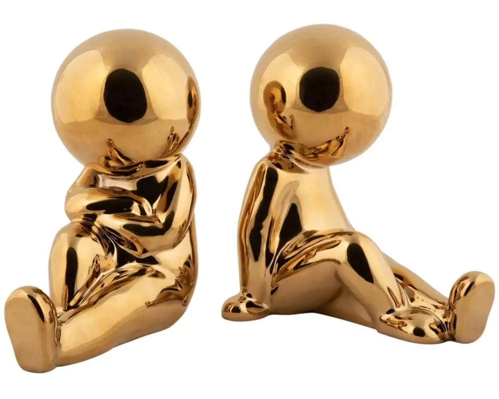 present time Buchstütze Joey 2 Stück, Gold