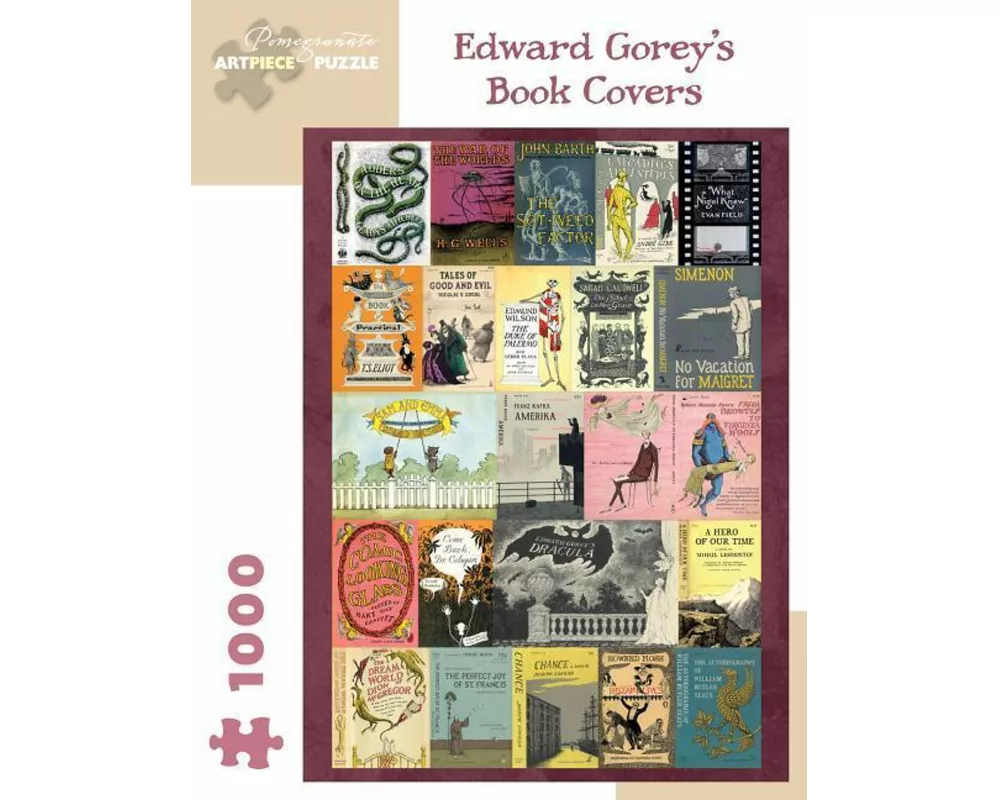 Edward Gorey Book Covers 1000-Piece Jigsaw Puzzle