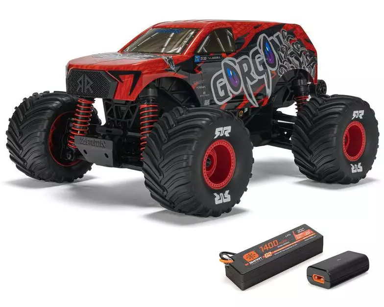 Arrma Monster Truck Gorgon Grom Brushed 4x4 RTR 1:16 Rot