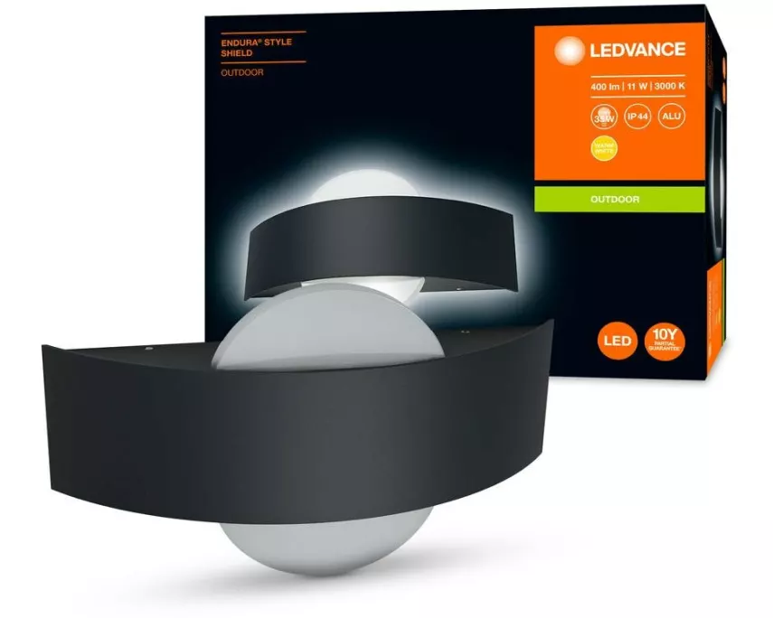 Ledvance Wandleuchte Endura Style Shield Round, 11W, 3000 K