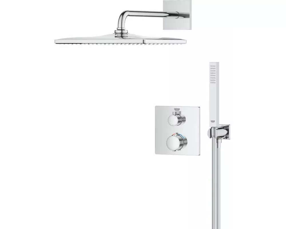 GROHE Precision Unterputz, mit Thermostat, Messing, Chrom