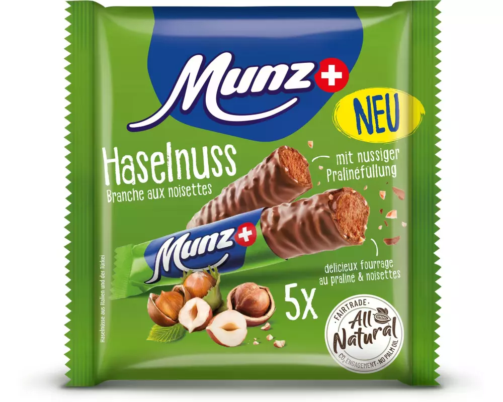Munz Schokolade Prügeli Haselnuss 5 x 23 g