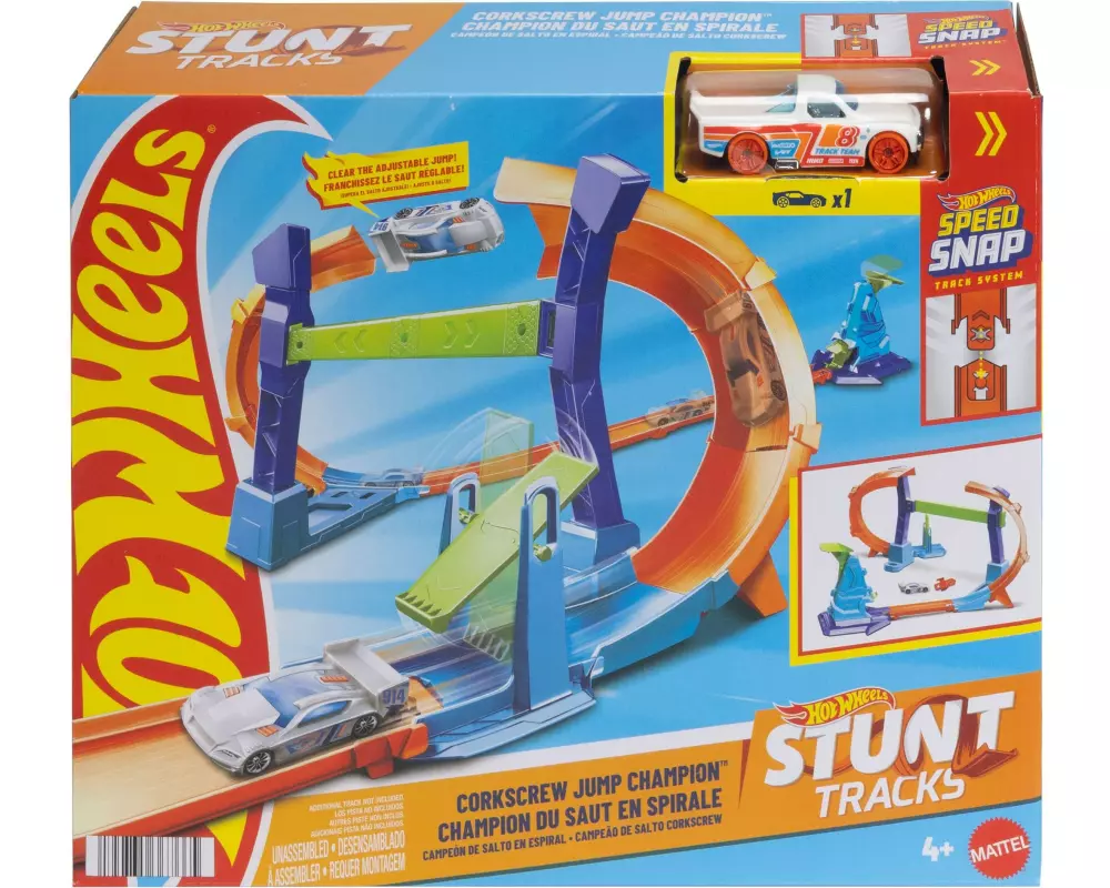 Hot Wheels Stunt Tracks Corkscrew Jump