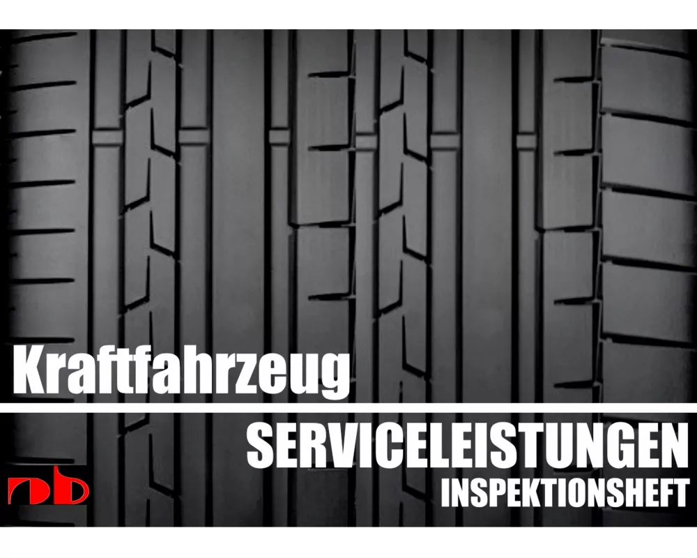 KFZ Serviceheft Scheckheft Inspektionsheft Wartungsheft - Car inspection booklet