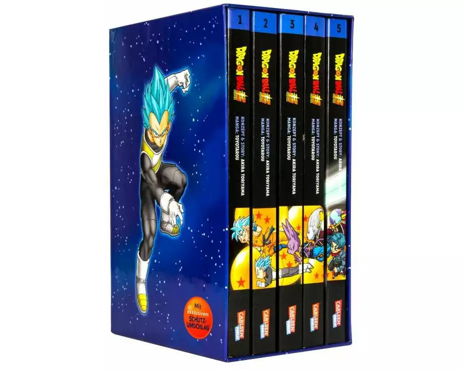 Dragon Ball Super Bände 1-5 im Sammelschuber mit Extra