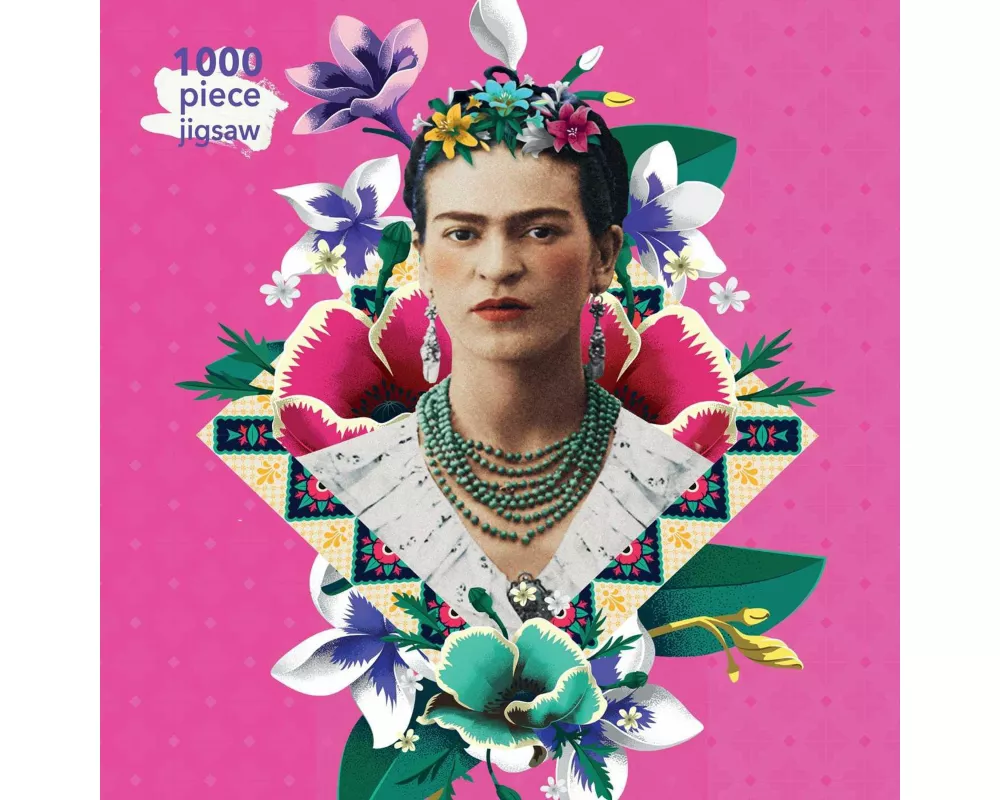 Adult Jigsaw Puzzle Frida Kahlo Pink