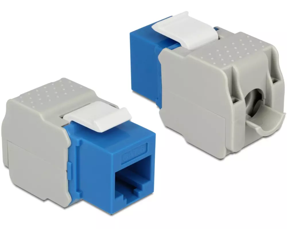 Delock Keystone-Modul RJ-45 Cat.6, UTP Blau