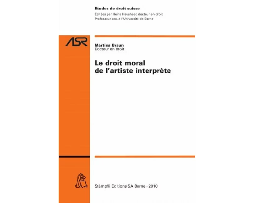 Le droit moral de l'artiste interprète