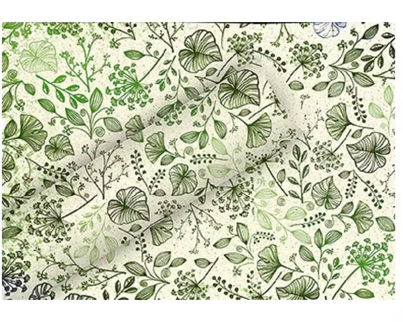 Braun + Company Geschenkpapier By Nature Gras Botanic Mix 1.5 m x 70 cm