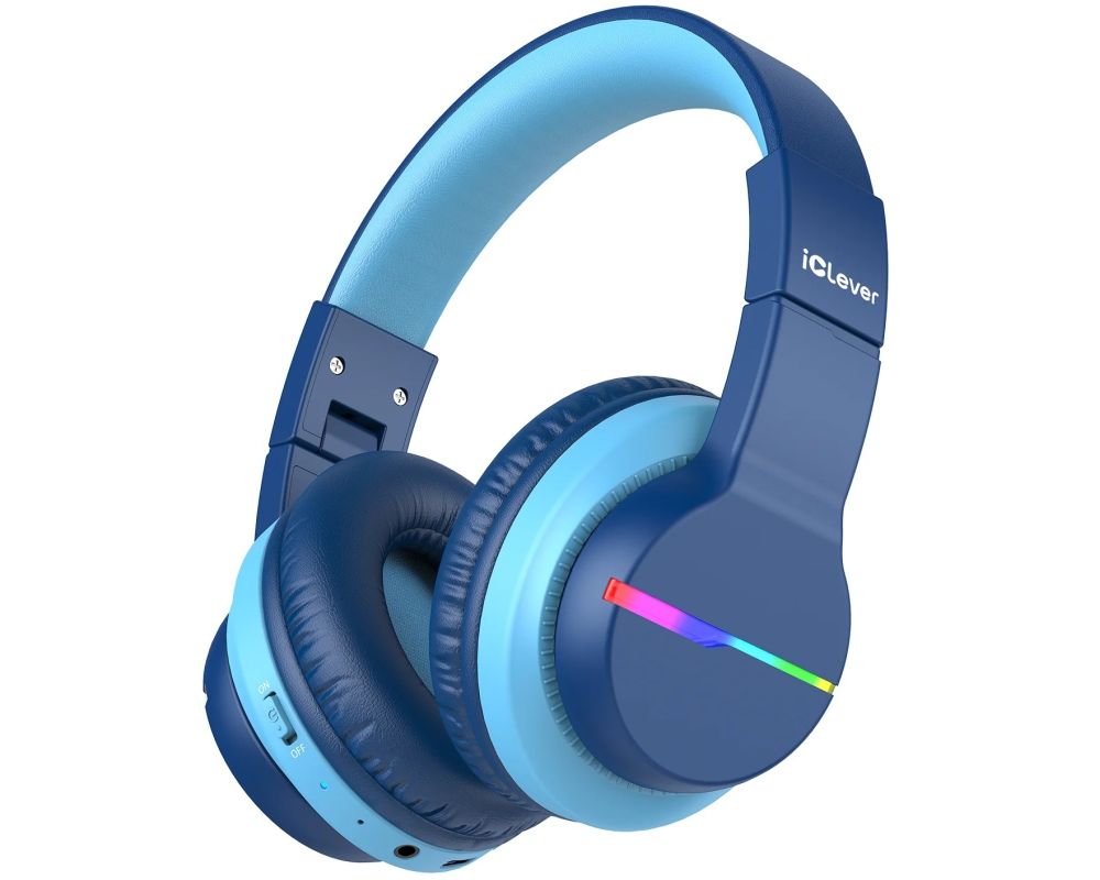 ICLEVER Kids Bluetooth Headphones C03-1702N-30 BTH12, LED, 55h, blue