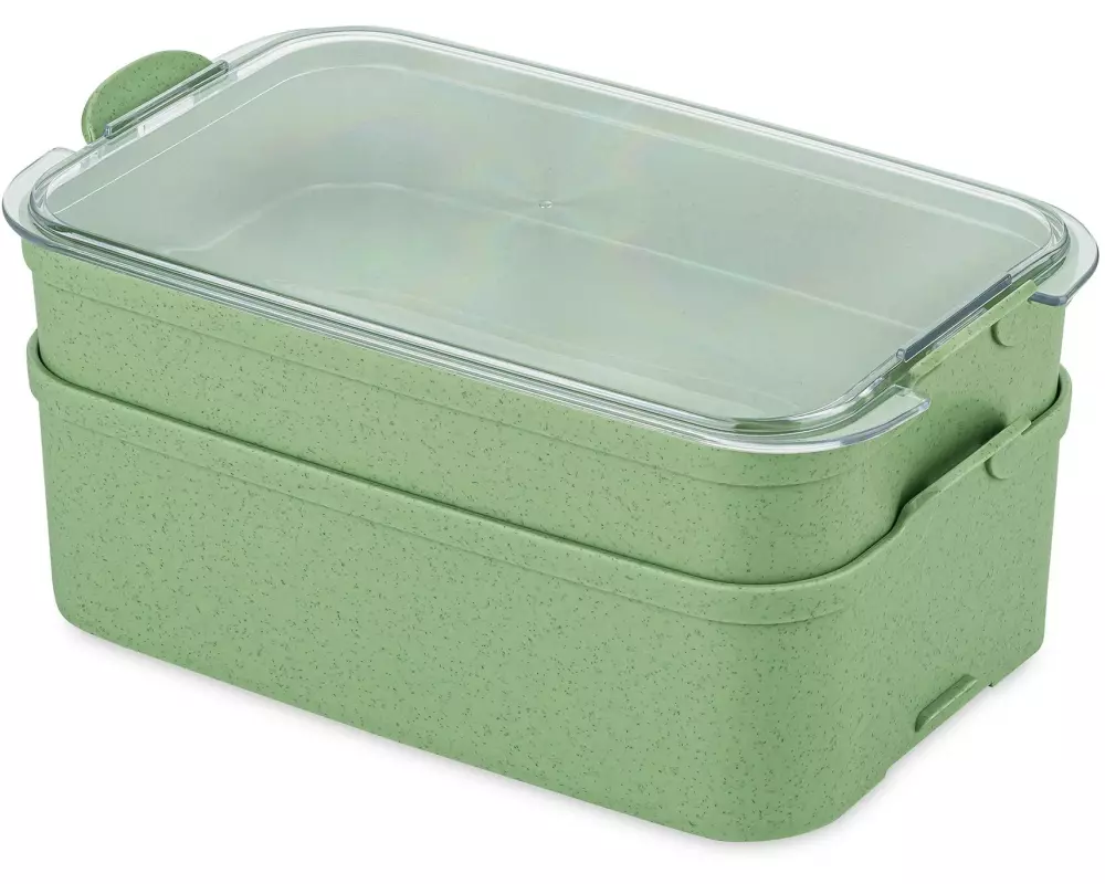 Koziol Lunchbox Stakk 2 l, Grün
