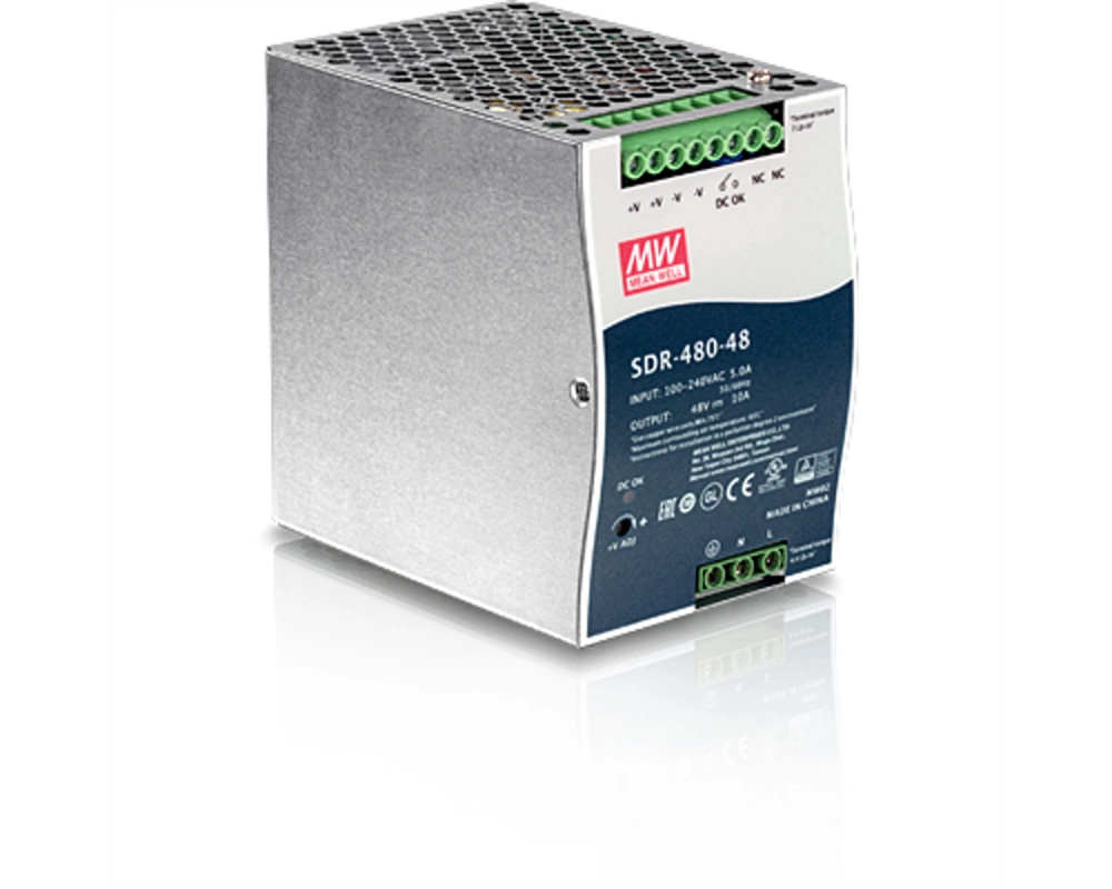 TRENDnet TI-S48048 AC-zu-DC DIN-Schienen-Netzteil