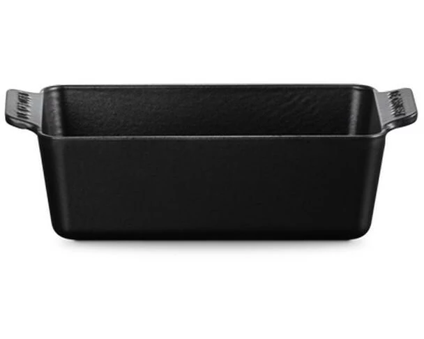 Le Creuset Backform Rechteckig 23 x 13 cm, Schwarz Matt