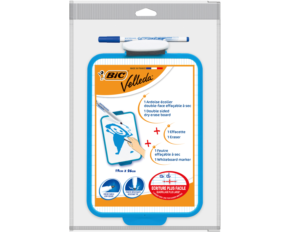 BIC Schultafel Velleda 841360 weiss 19x26cm