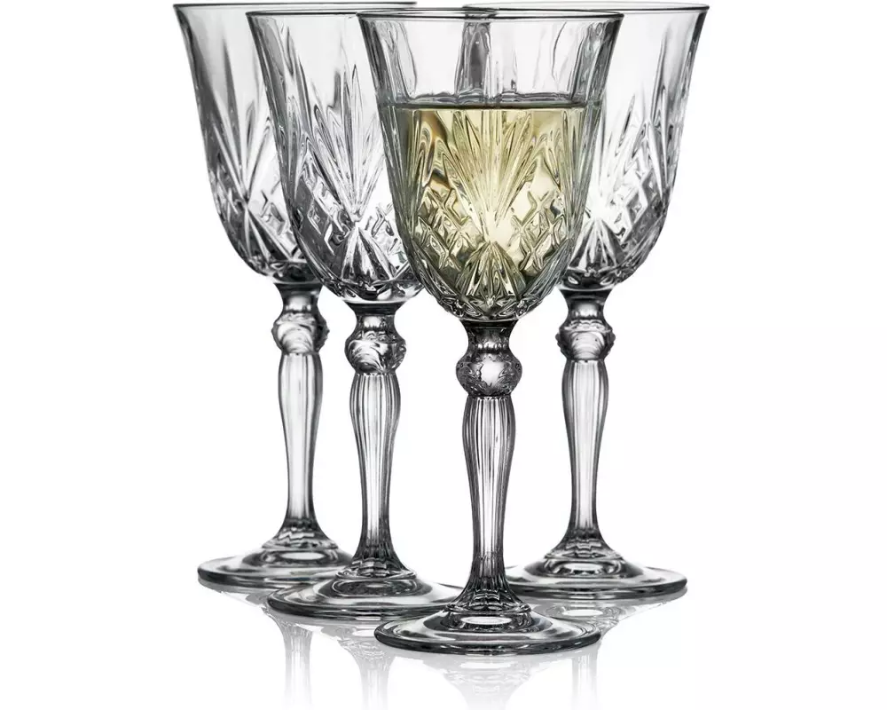 Lyngby Weissweinglas Melodia 210 ml, 4 Stück, Transparent
