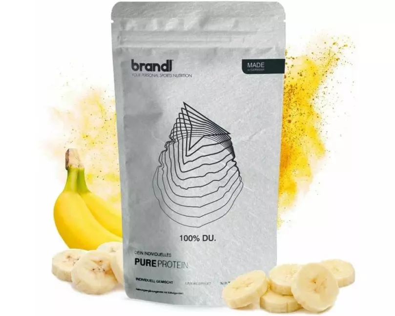 Brandl-Nutrition Pulver Pure Protein 2.0 Vegan Banane 1000 g