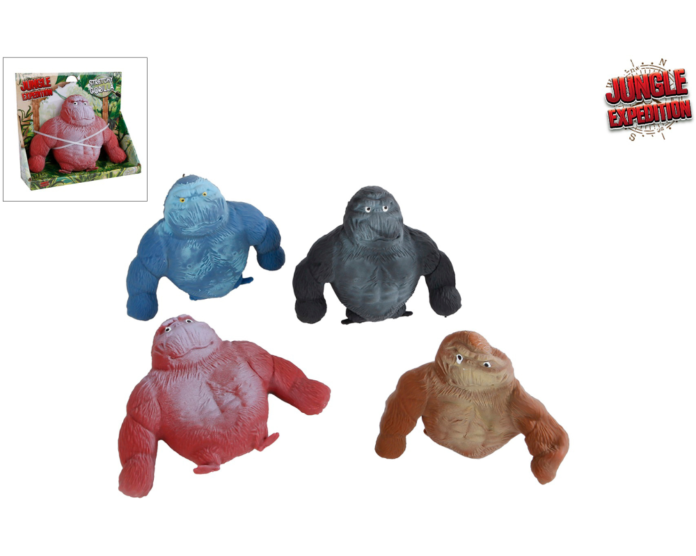 ROOST Jungle Expedition Stretch 621539 Gorilla, assortiert 12cm