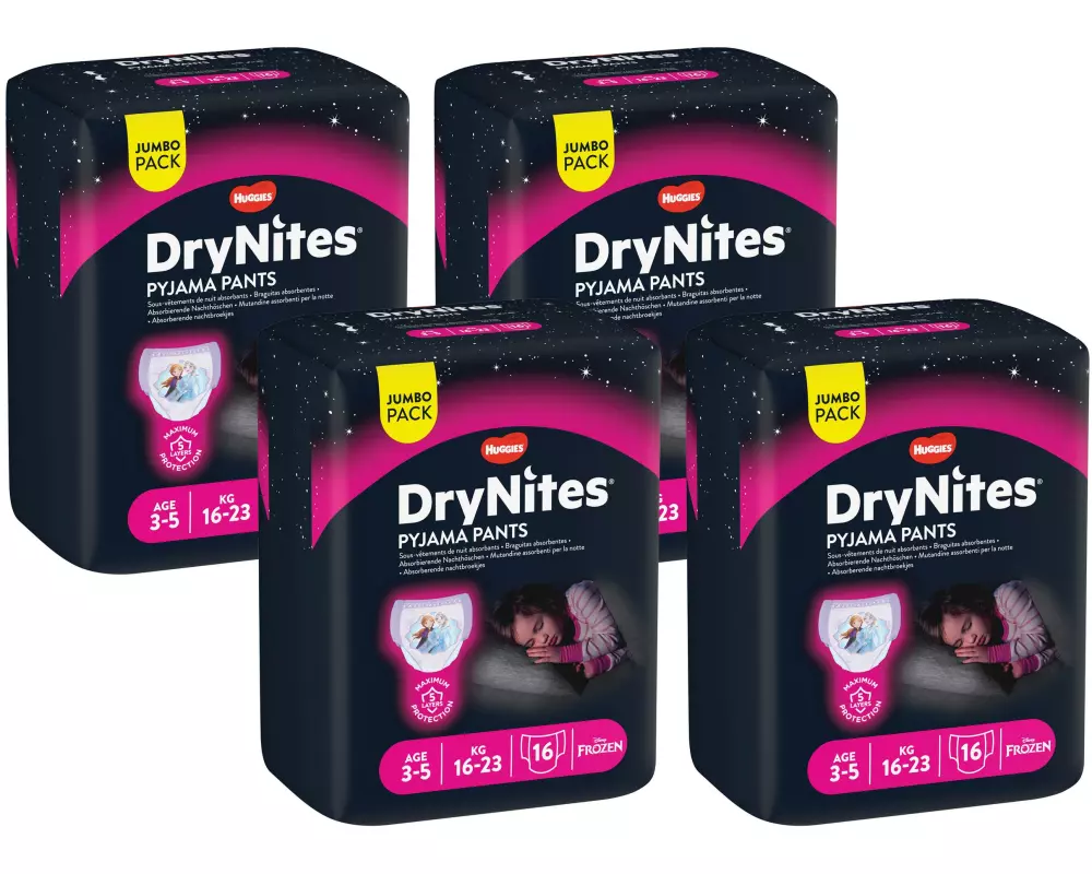 Huggies Nachtwindeln DryNites Jumbo-Pack Girl Monatsbox 3-5 Jahre