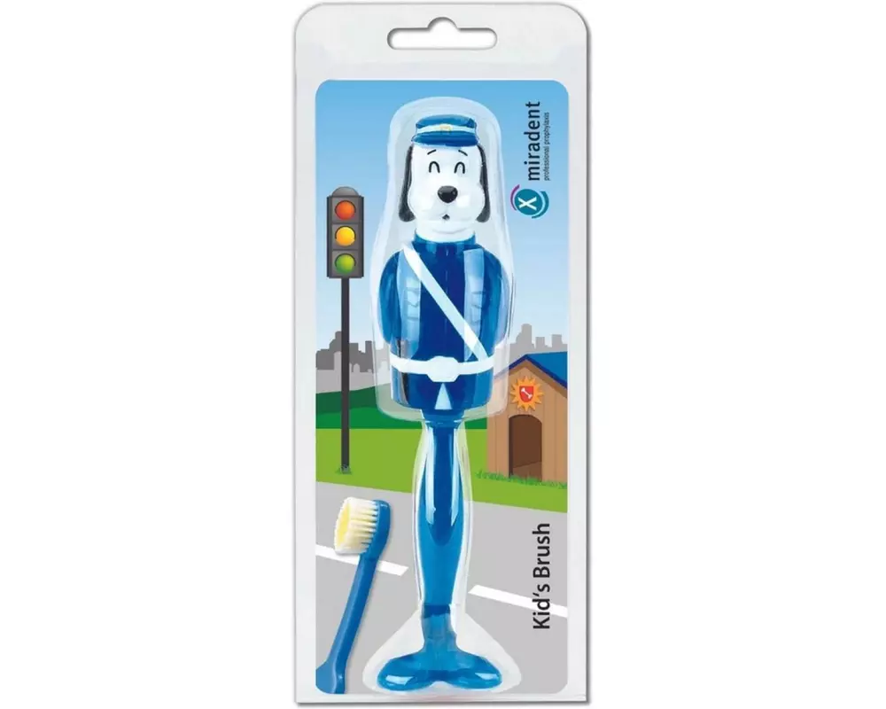 Miradent Kids Brush Hund Zahnbürste weich Blau