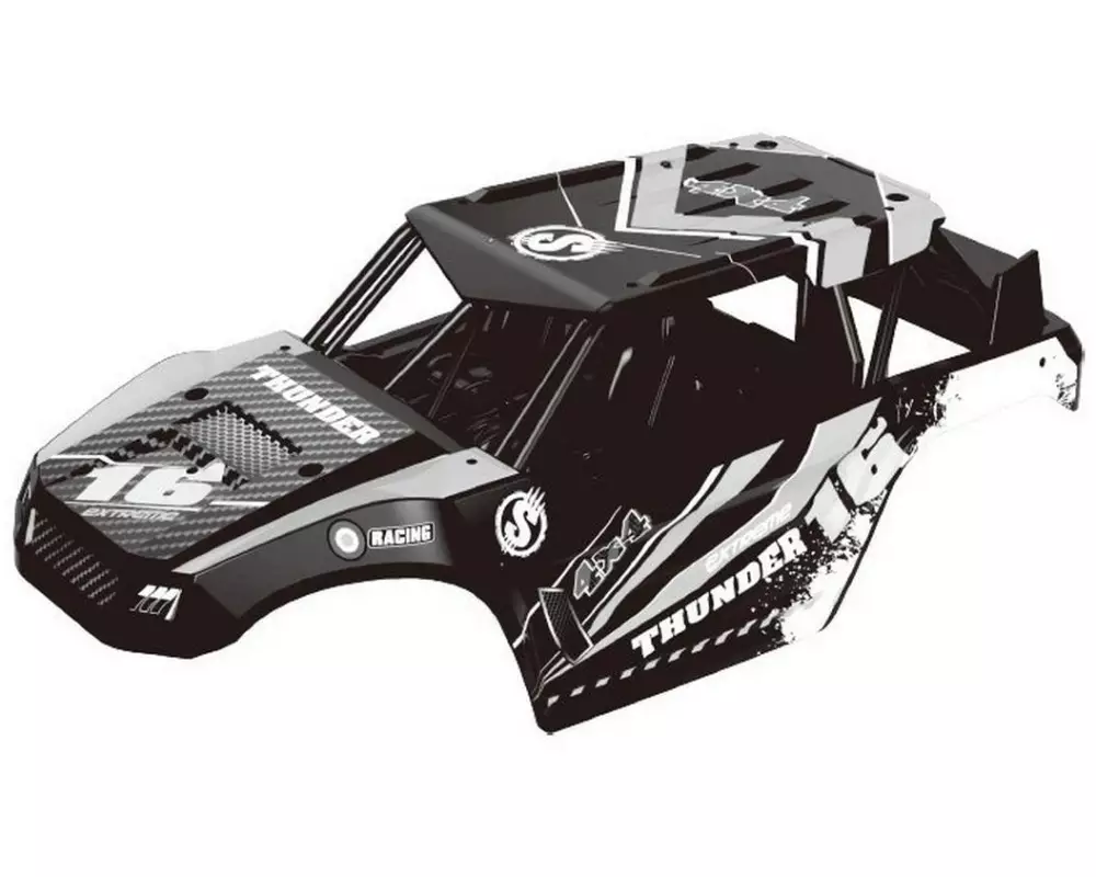 Absima Karosserie mit Überrollkäfig Rot, 1:18