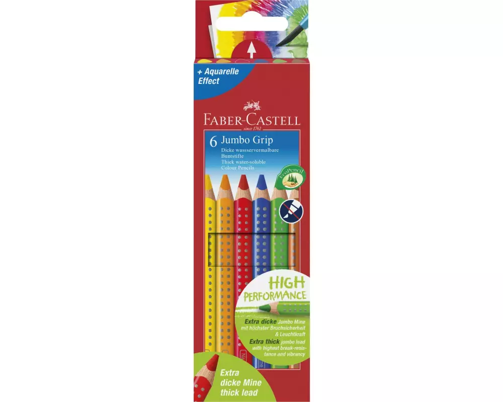 Faber-Castell Farbstifte Jumbo Grip 6 Stück