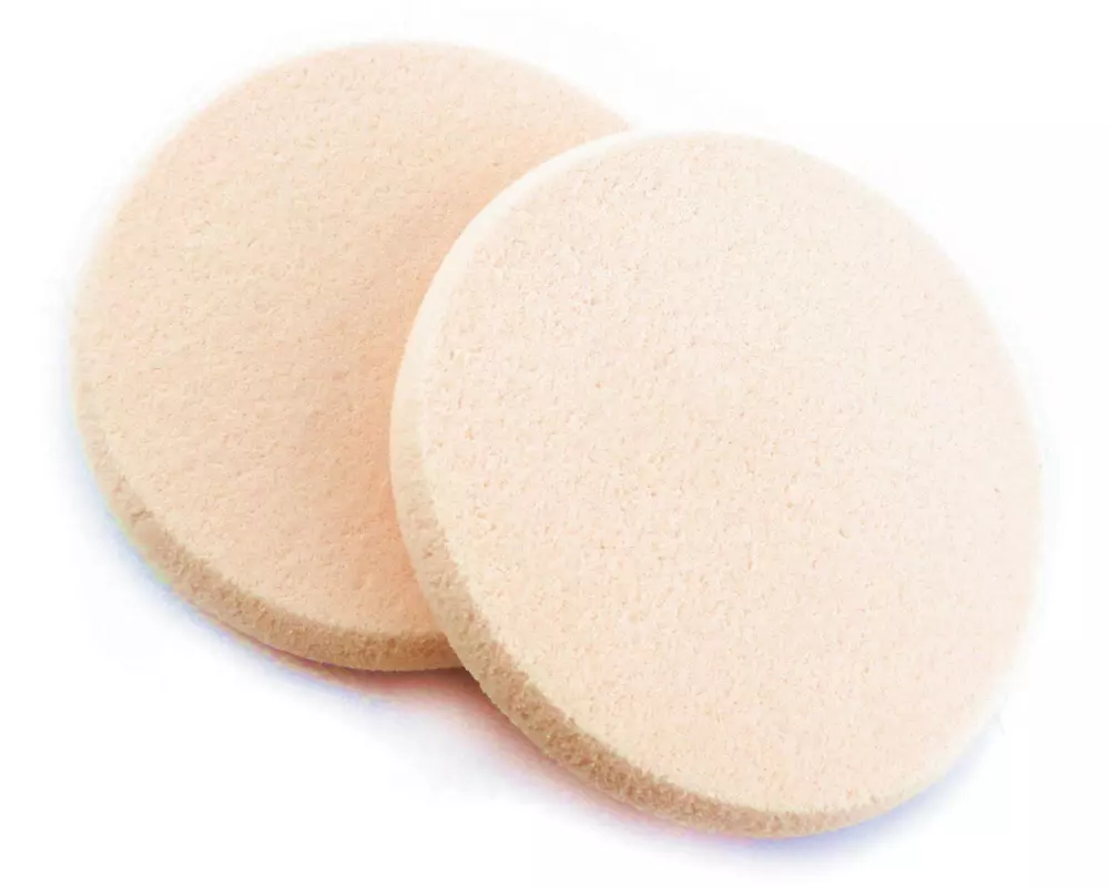 Herba Make-up-Schwamm Make-up Schwämmchen rund beige